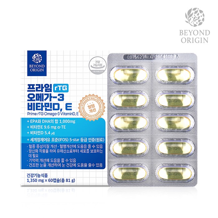Viên Uống Bổ Sung Dưỡng Chất Prime Rtj Omega-3 Vitamin D, E
